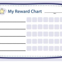 Printable Blank Reward Chart