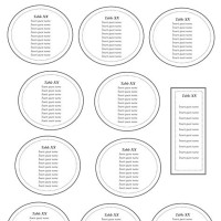 Printable Blank Wedding Seating Chart Template