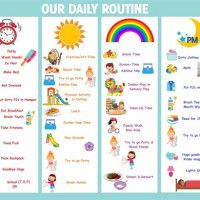 Printable Daily Routine Chart For 4 Year Old