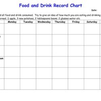 Printable Food Intake Chart Template