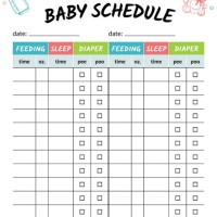 Printable Newborn Baby Feeding Chart