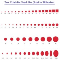 Printable Seed Bead Size Chart