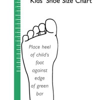 Printable Shoe Size Chart Toddler