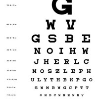 Printable Standard Snellen Eye Chart