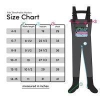 Proline Chest Waders Size Chart