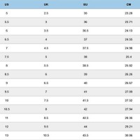 Propet Shoe Size Chart