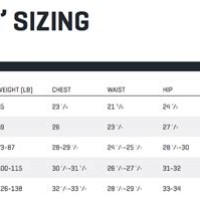 Puma Golf Youth Size Chart