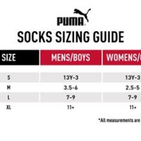 Puma Socks Size Chart India