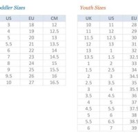 Puma Youth Shoe Size Chart