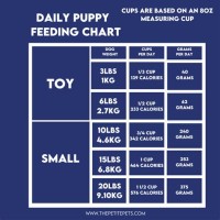 Puppy Feeding Chart By Weight Age Australia