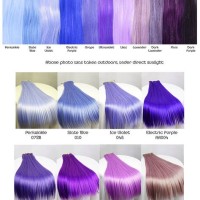 Purple Hair Colour Chart