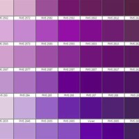 Purple Pantone Color Chart