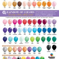 Qualatex Balloon Colour Chart