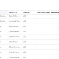 Quicks Chart Of Accounts Import Template