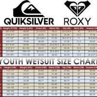 Quiksilver Wetsuit Size Chart Youth