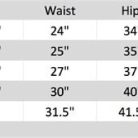 Rad Swim Size Chart