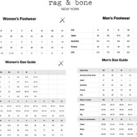 Rag And Bone Boot Size Chart