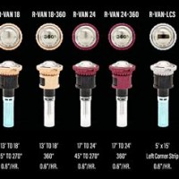 Rainbird Van Nozzle Chart