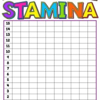 Read To Self Stamina Chart Printable