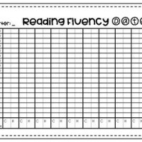 Reading Fluency Progress Chart Template