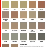 Ready Mix Concrete Color Chart