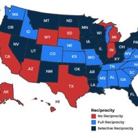 Real Estate License Reciprocity Chart