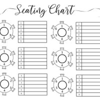 Reception Seating Chart Template