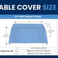 Rectangle Tablecloth Size Chart