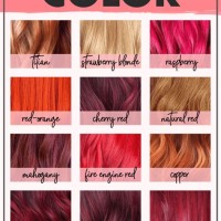 Red Hair Color Shades Chart