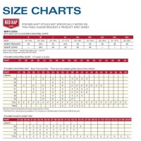 Red Kap Pants Size Chart