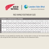 Red Wing Size Chart