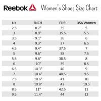 Reebok Shoe Size Chart Cm