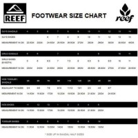 Reef Footwear Size Chart