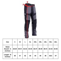 Ride Pants Size Chart