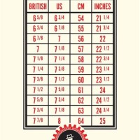 Riding Hat Size Conversion Chart