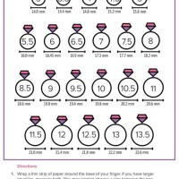 Ring Sizes Chart Actual Size