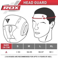 Rival Boxing Headgear Size Chart