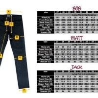 Route 66 Jean Size Chart