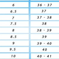 Roxy Shoes Size Chart Cm