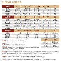 Rustic Ridge Pants Size Chart