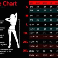 S M L Xl Size Chart Women