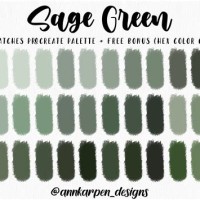 Sage Green Colour Chart