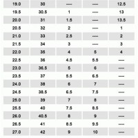 Salomon Nordic Boot Size Chart