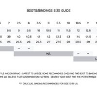 Salomon Snowboard Size Chart 2016