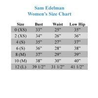 Sam Edelman Size Chart Clothing