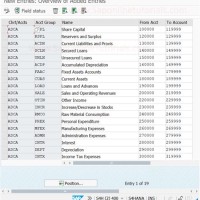 Sap Gl Chart Of Accounts Table