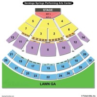 Saratoga Performing Arts Center Virtual Seating Chart