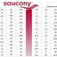 Saucony Shoe Width Chart