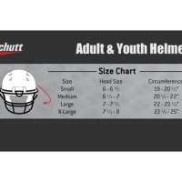 Schutt Helmet Size Chart