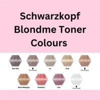 Schwarzkopf Blondme Toner Color Chart